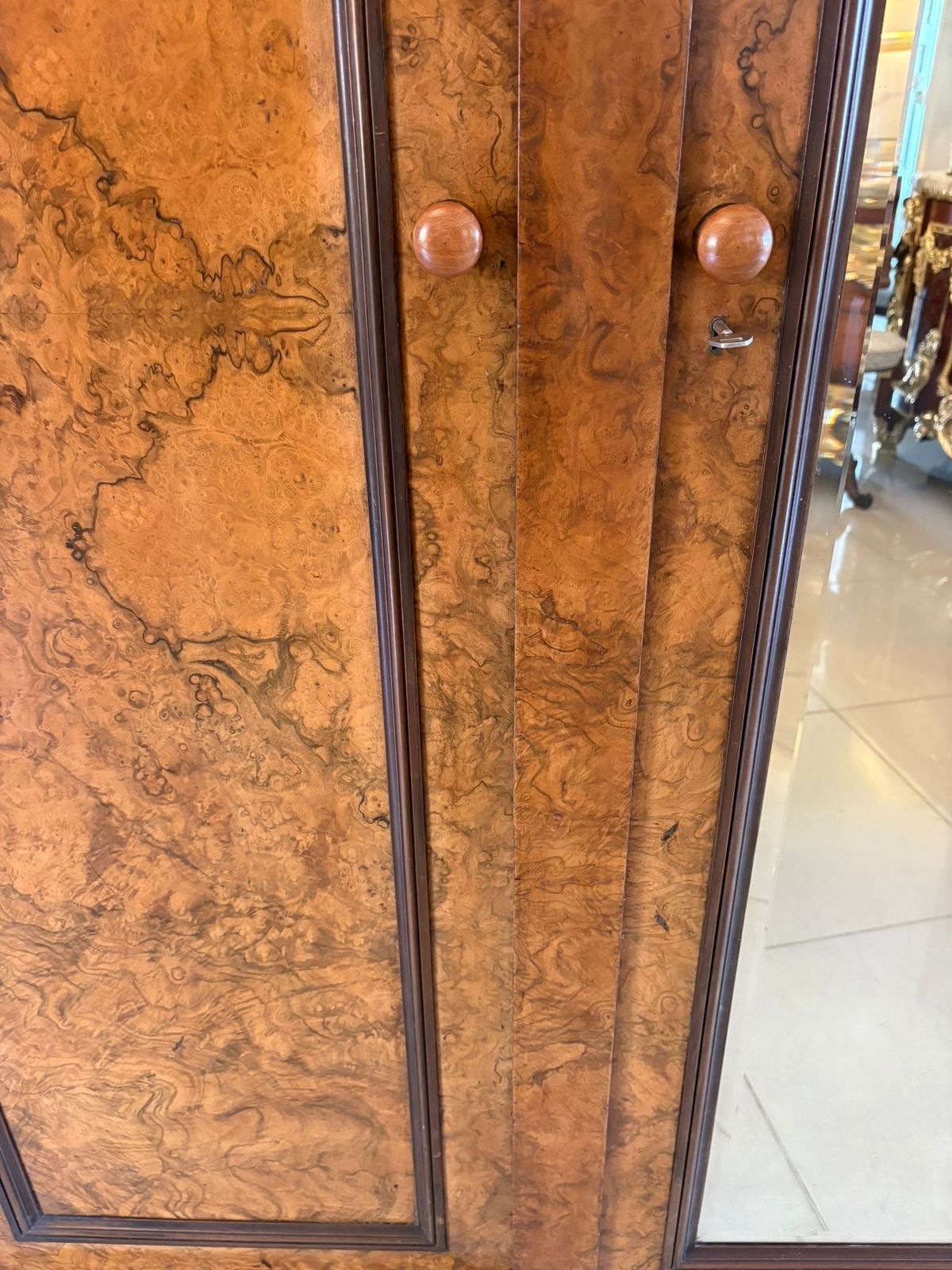 Outstanding Quality Large Antique 19th Century Unusual Carved Burr Walnut Wardrobe photo buy