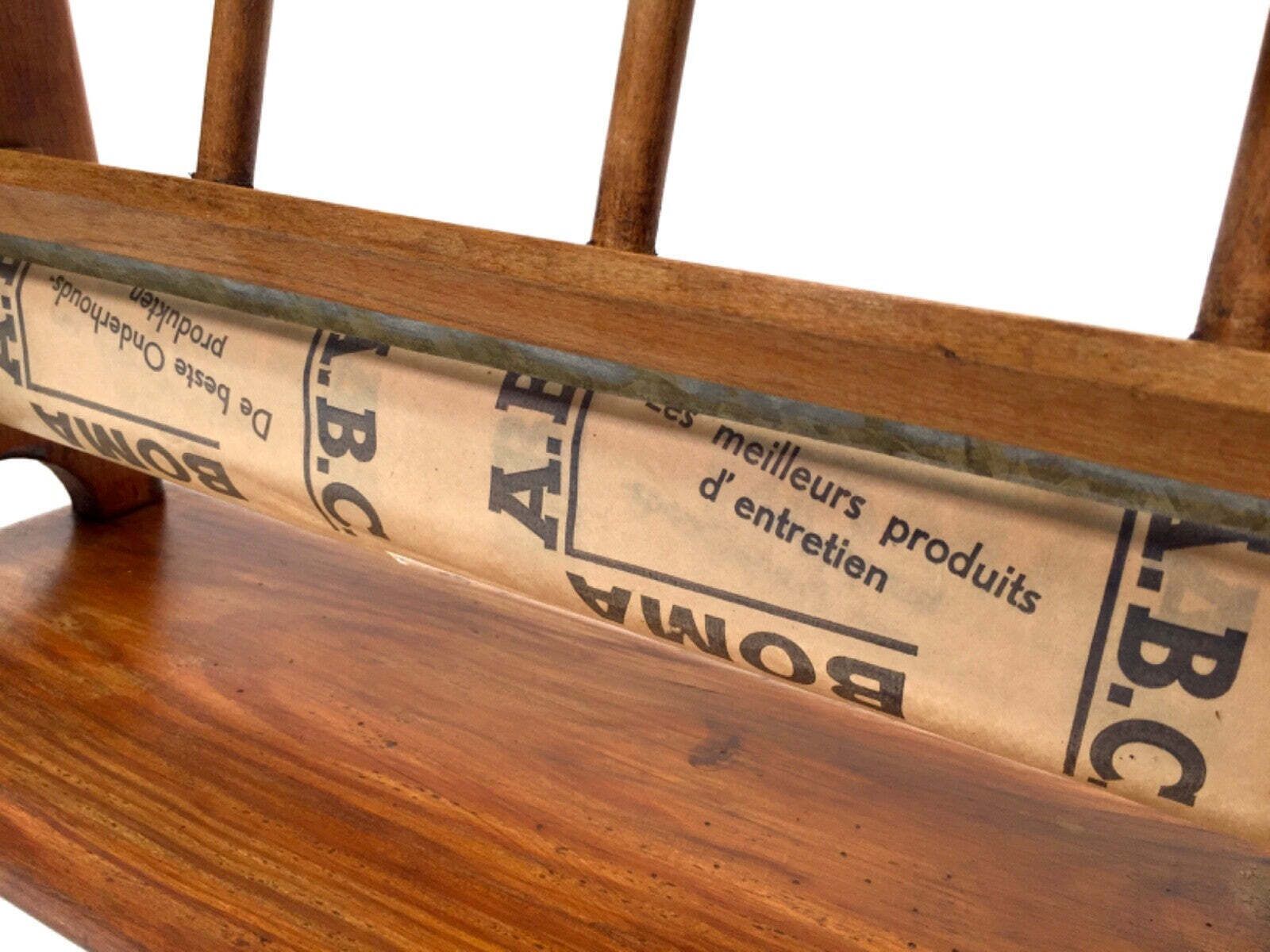 Antique Advertising Haberdashery Shop Counter Paper Roll Dispenser & Cutter photo for sale