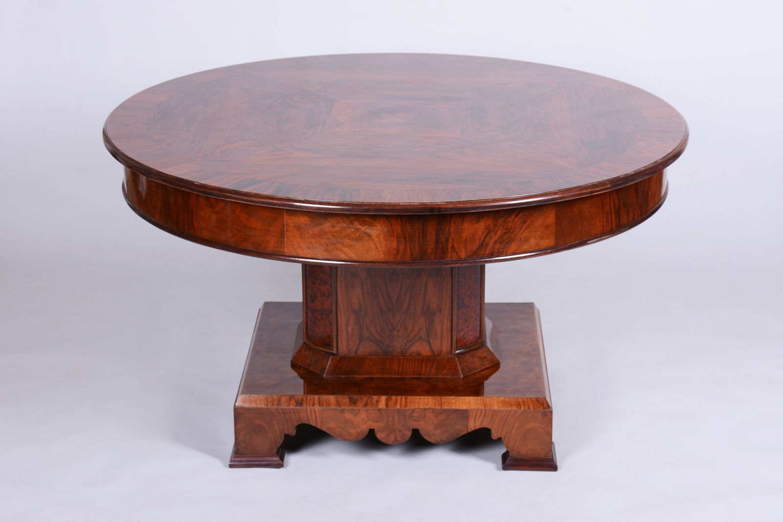 photo buy Restored Art Deco Dinig Set, Caucasian Walnut, Thuja, Polished, England, 1920s