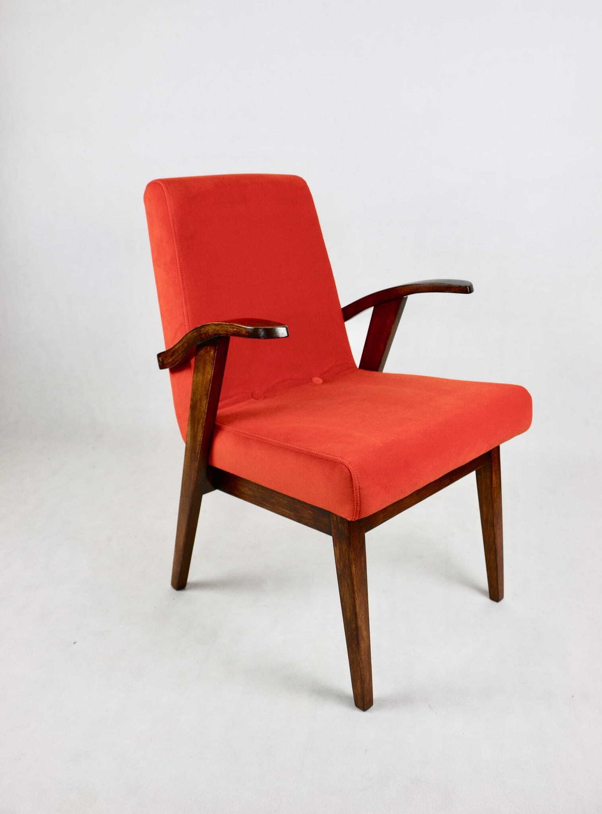 Vintage Armchair 300 123, Designed By Projekt M. Puchały, Orange   Orange