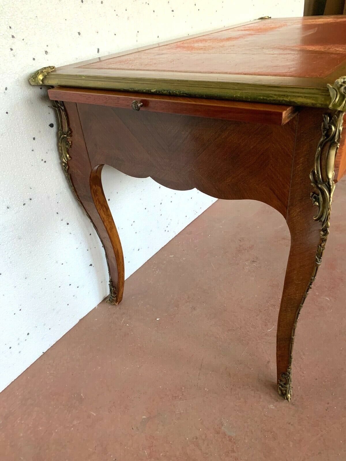 Louis XV Style Sideboard Desk Red Leather Top 20th Century photo buy
