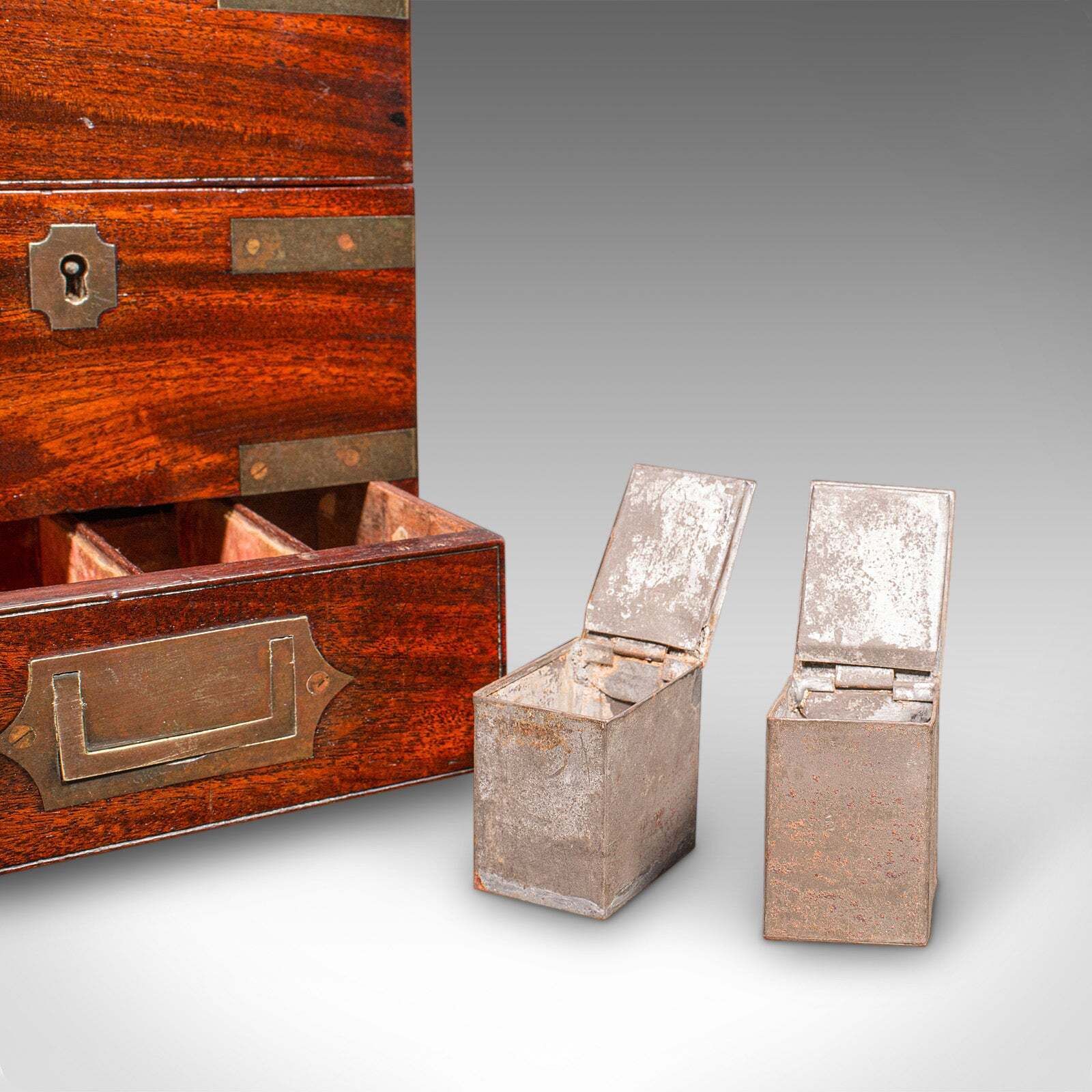 Home Decor Antique Campaign Apothecary Box, English, Chemist’s Case, Georgian, Circa 1780 photo