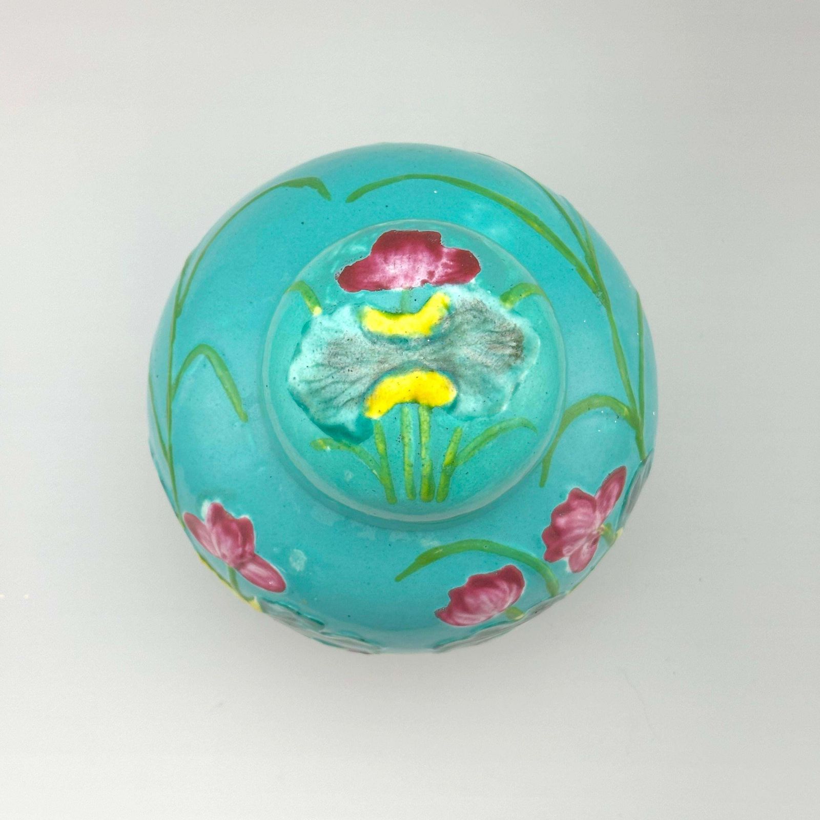 Chinese Turquoise Porcelain Ginger Jar, Wang Bingrong Style, Circa 1950s photo 250.0