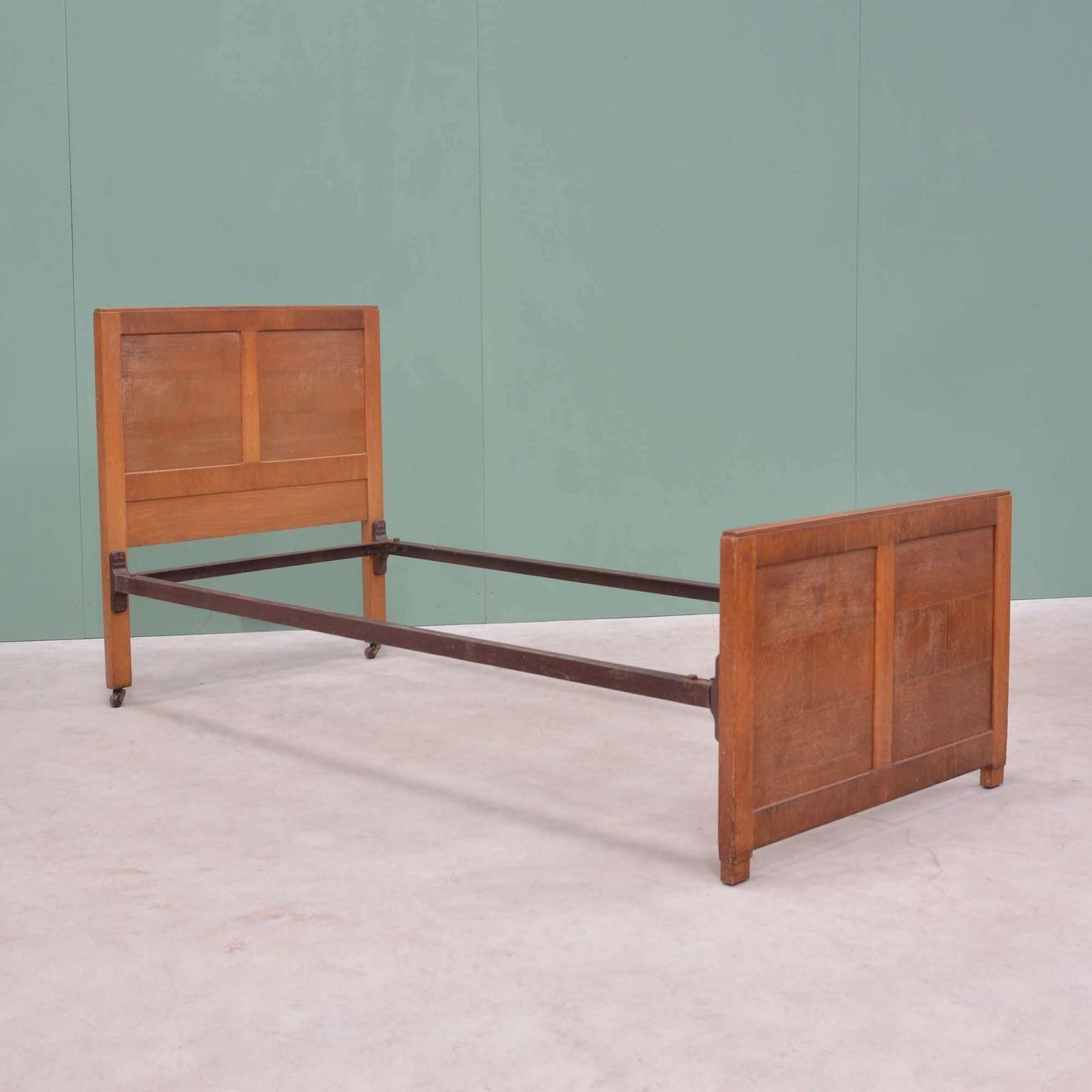 Oak Single Bed In The Manner Of Heals photo furniture