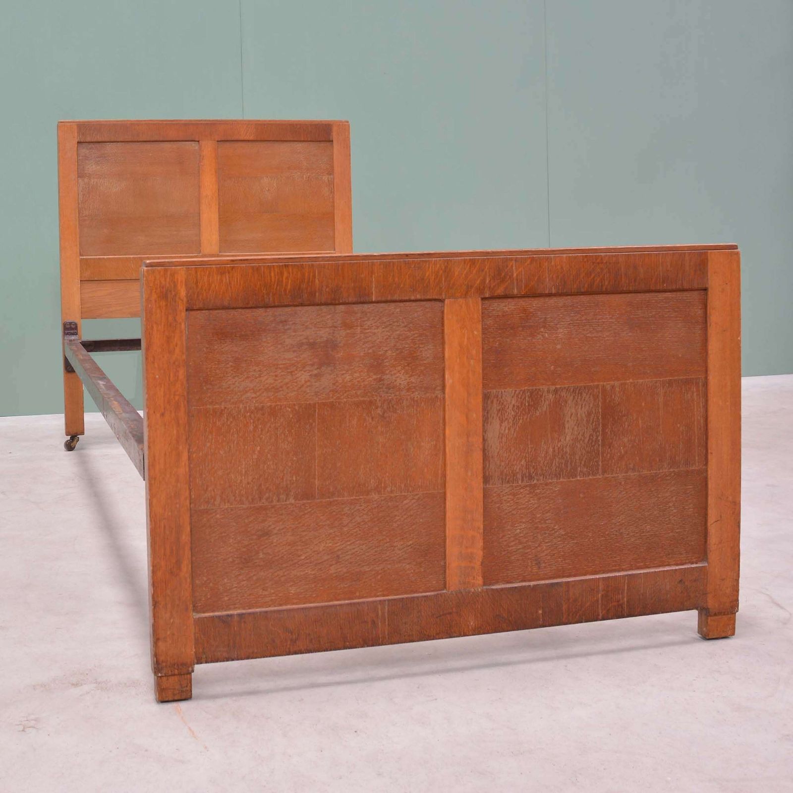 Oak Single Bed In The Manner Of Heals photo Furniture