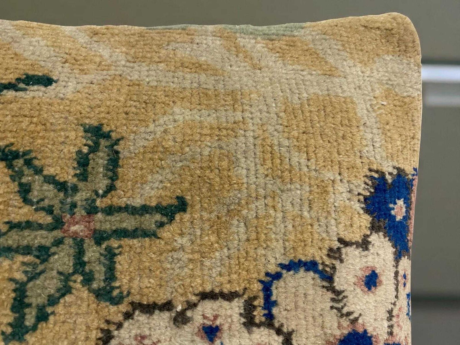 Hand Made Kilim Faced Cushion 18 X 18 Inches, Anatolian Kilim Pillow, Handmade Cushion Cover, Turkish Decor, Home Decor Accent photo vinterior