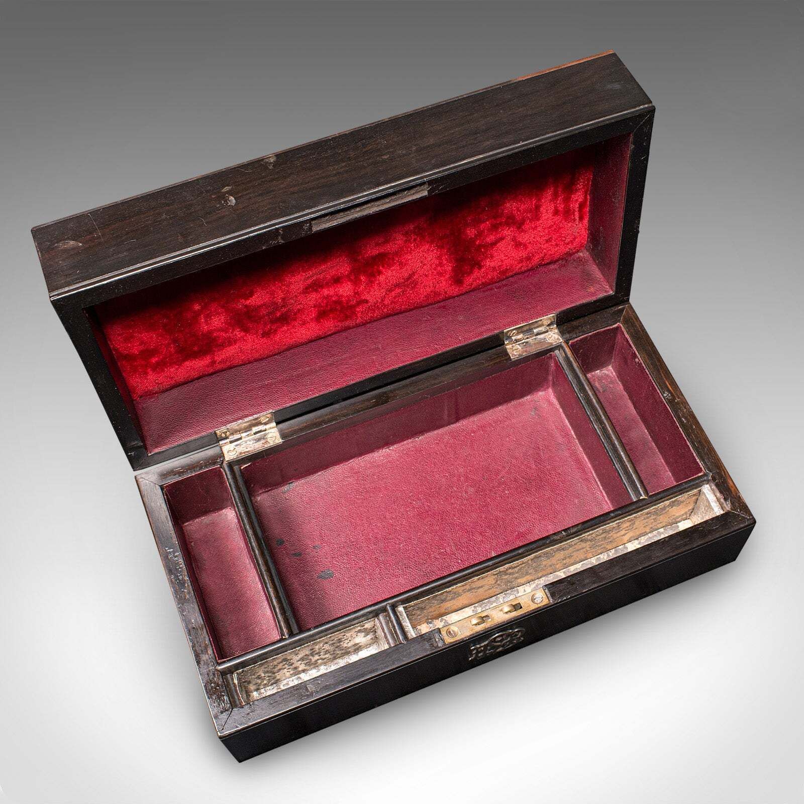 photo furniture Antique Jewellery Box, English, Coromandel, Aesthetic Period, Victorian, C.1900