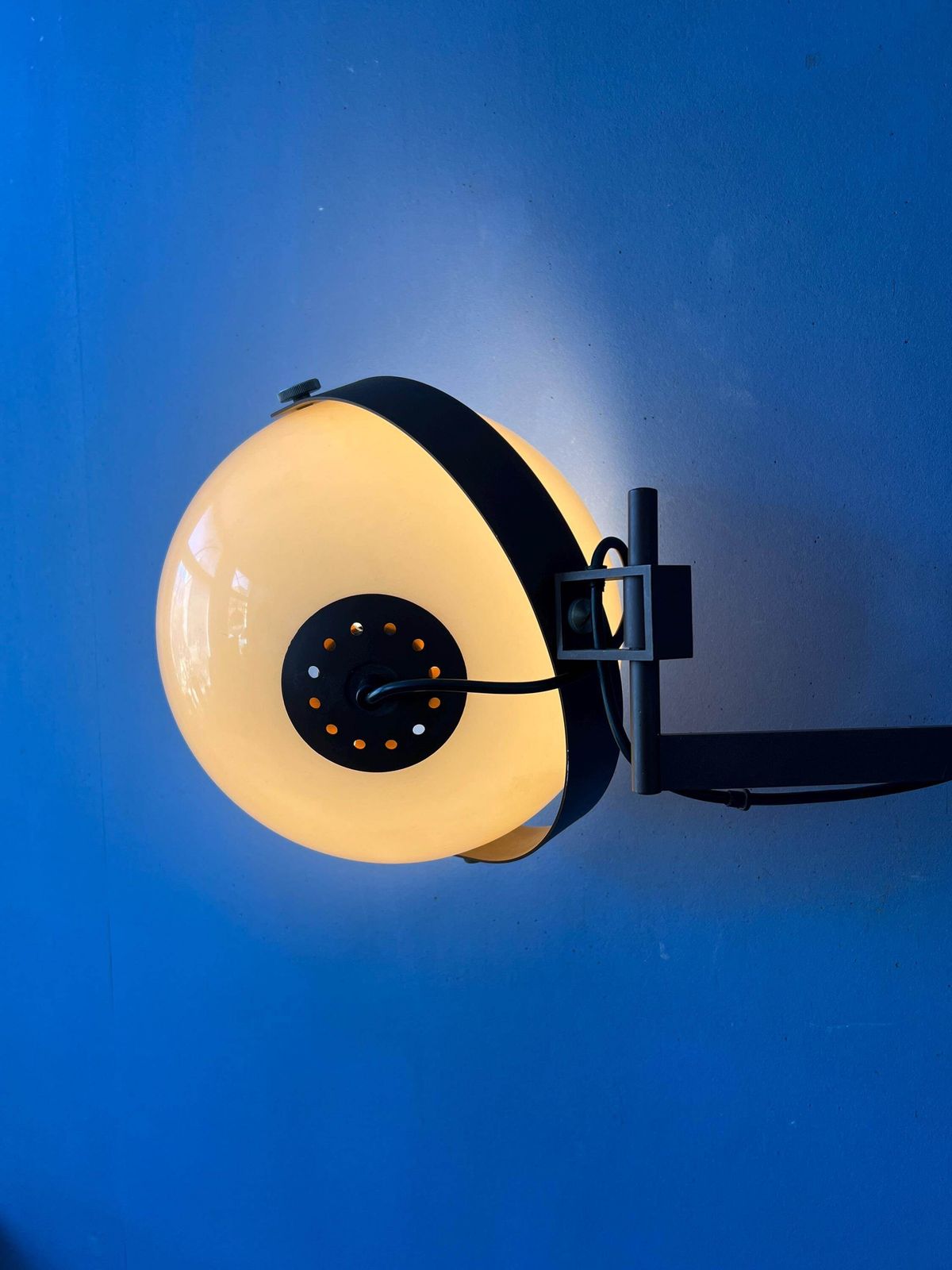 Vintage Dijkstra Space Age Mushroom Zwenkarm Wandlamp photo Verlichting