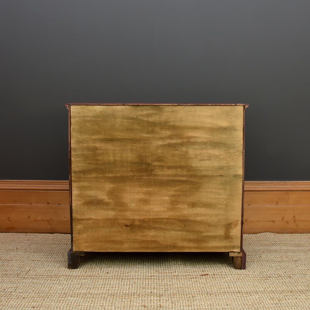 Georgian Chest Of Drawers In Aubergine Colour photo vinterior