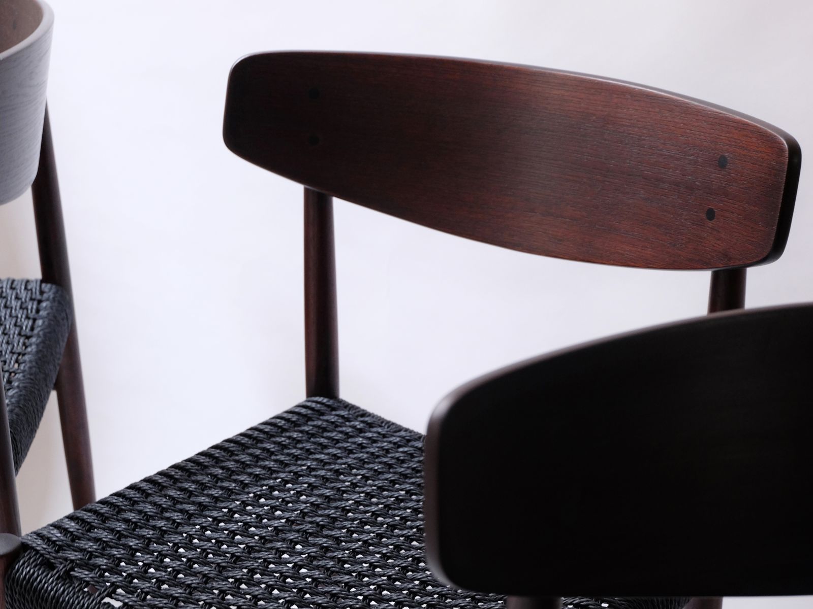 Set Of Six Mid Century Danish Teak Spade Back Dining Chairs Model 501 By A.M. Mobler, 1960s Denmark photo vinterior