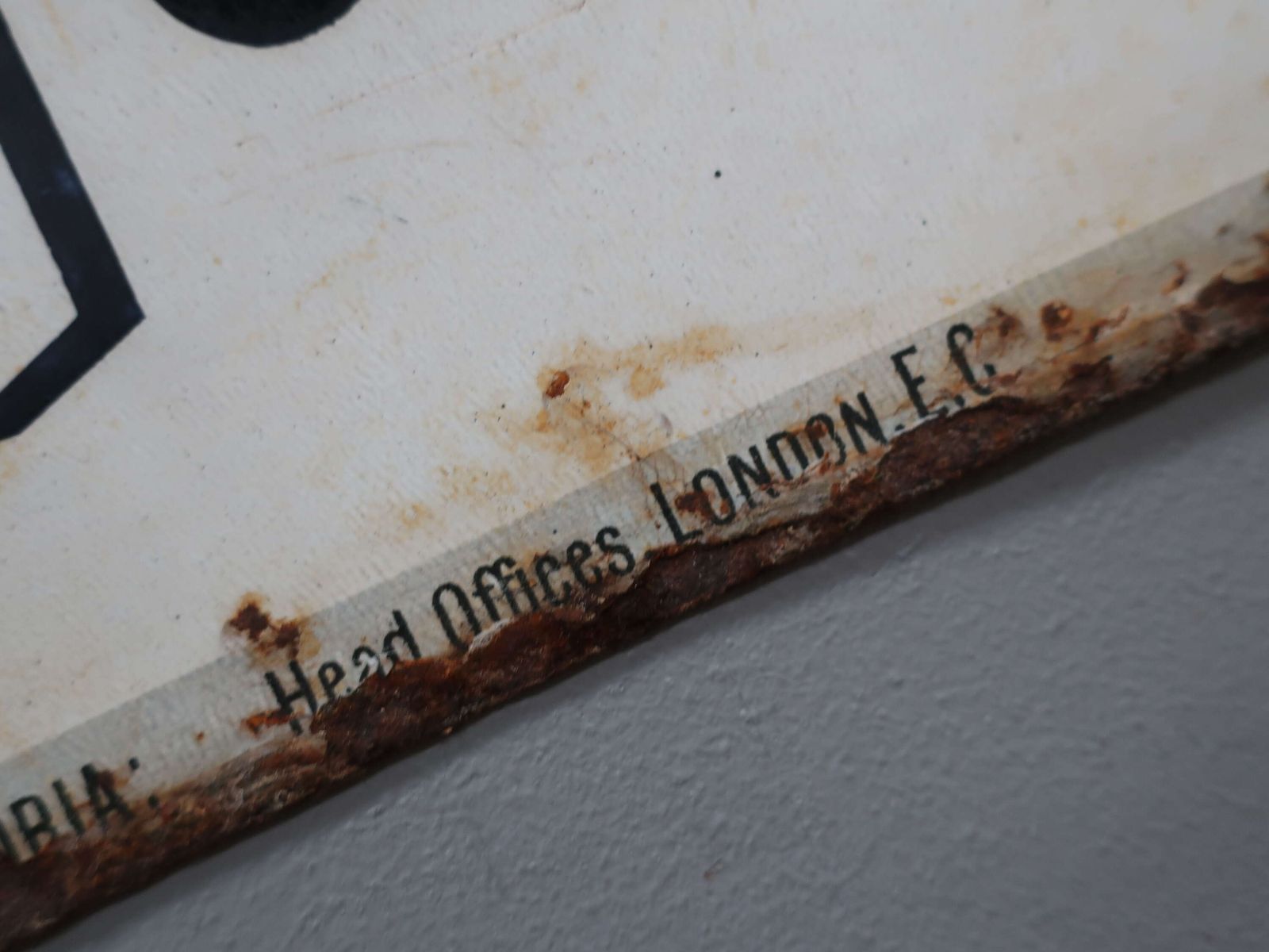 photo furniture Burgoynes Wine Enamel Sign