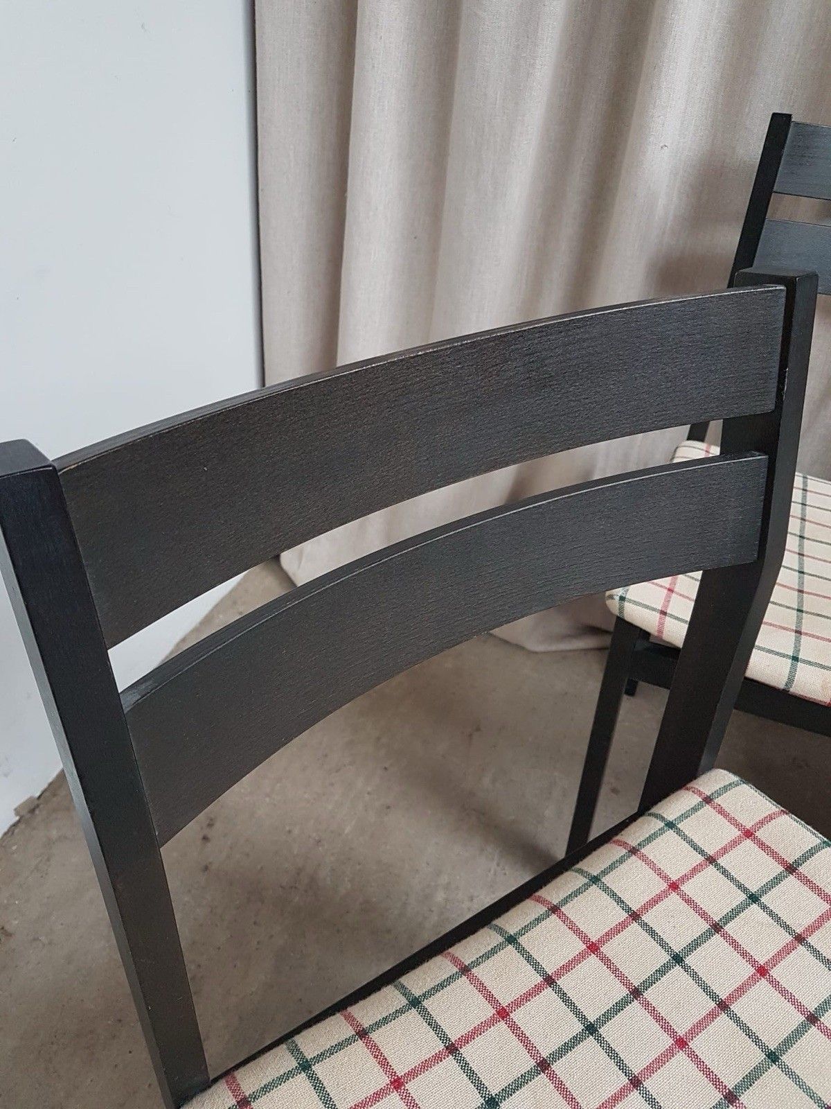 Vtg Mid Century Set Of 4 Dining Chairs Danish Scandi Retro R897 photo vintage