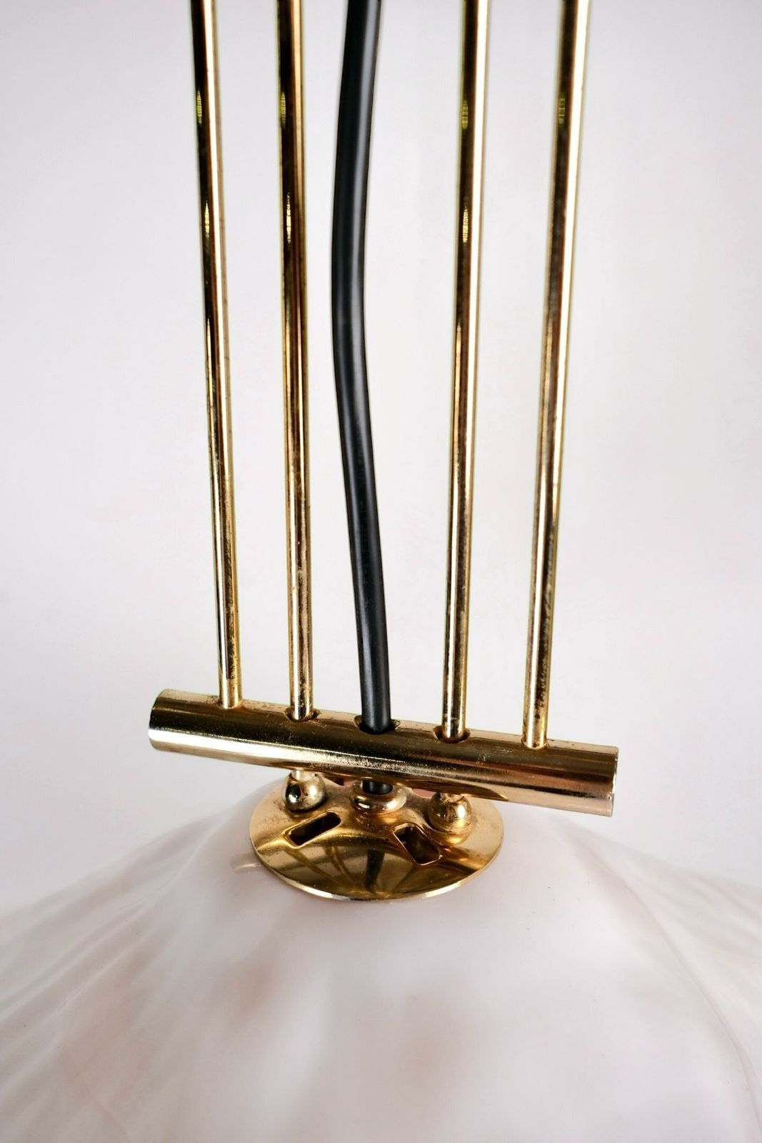 photo vintage Murano Glass And Brass Pendant Light By La Murrina, Italy, 1970s