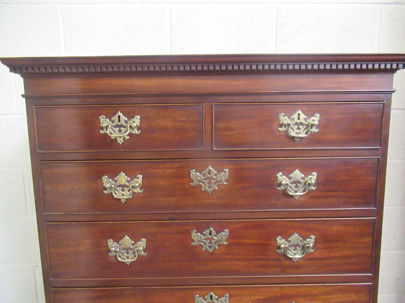 Late 18th Century  Georgian Mahogany   Tall Boy Chest On Chest photo for sale