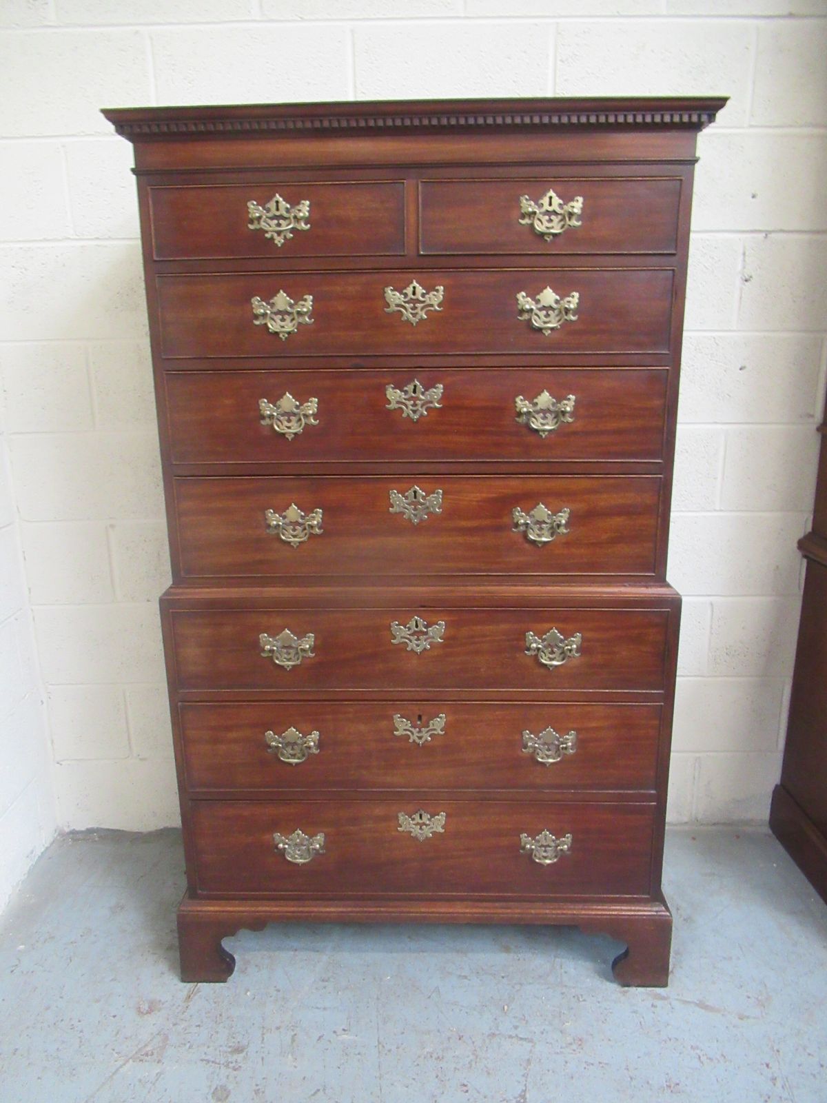photo buy Late 18th Century  Georgian Mahogany   Tall Boy Chest On Chest