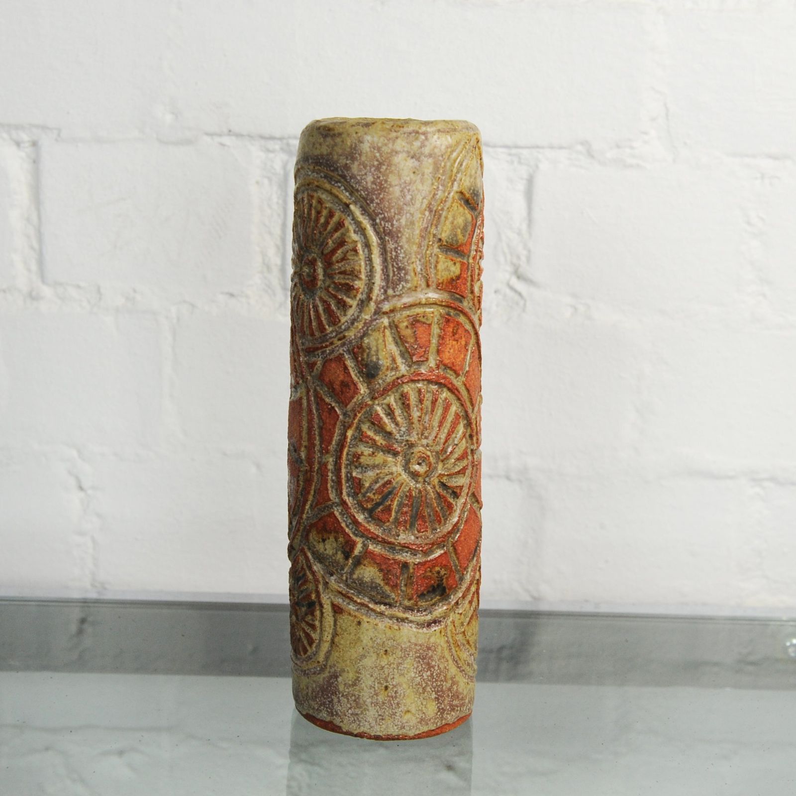 Mid Century Cylindrical Vase Attributed To Bernard Rooke, 1960s photo buy