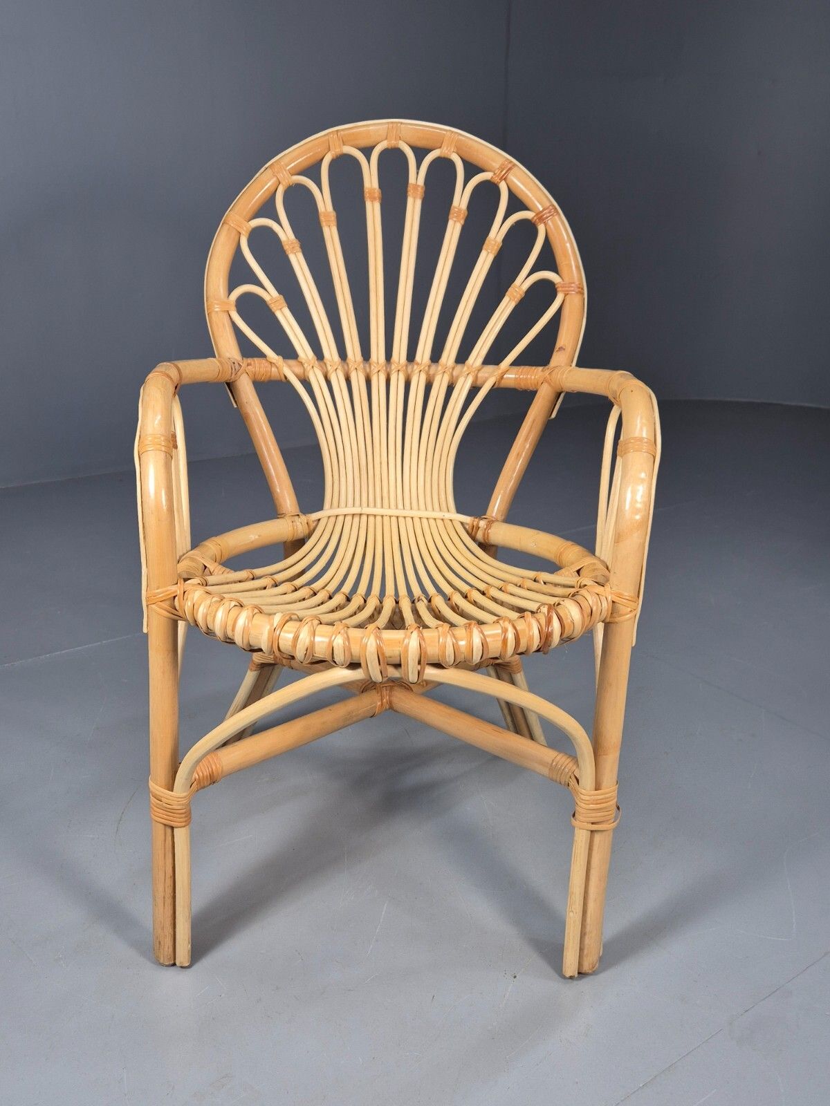 Vintage Cane Armchair 1970s Retro Eb9687 Vber photo furniture
