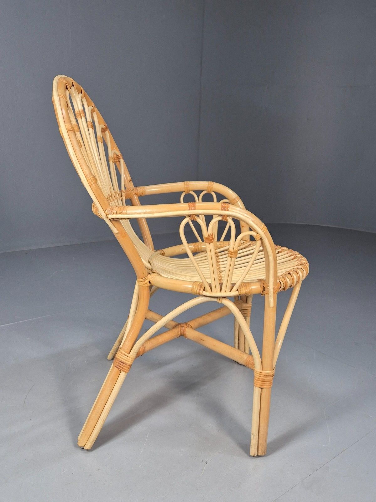 Vintage Cane Armchair 1970s Retro Eb9687 Vber photo vinterior