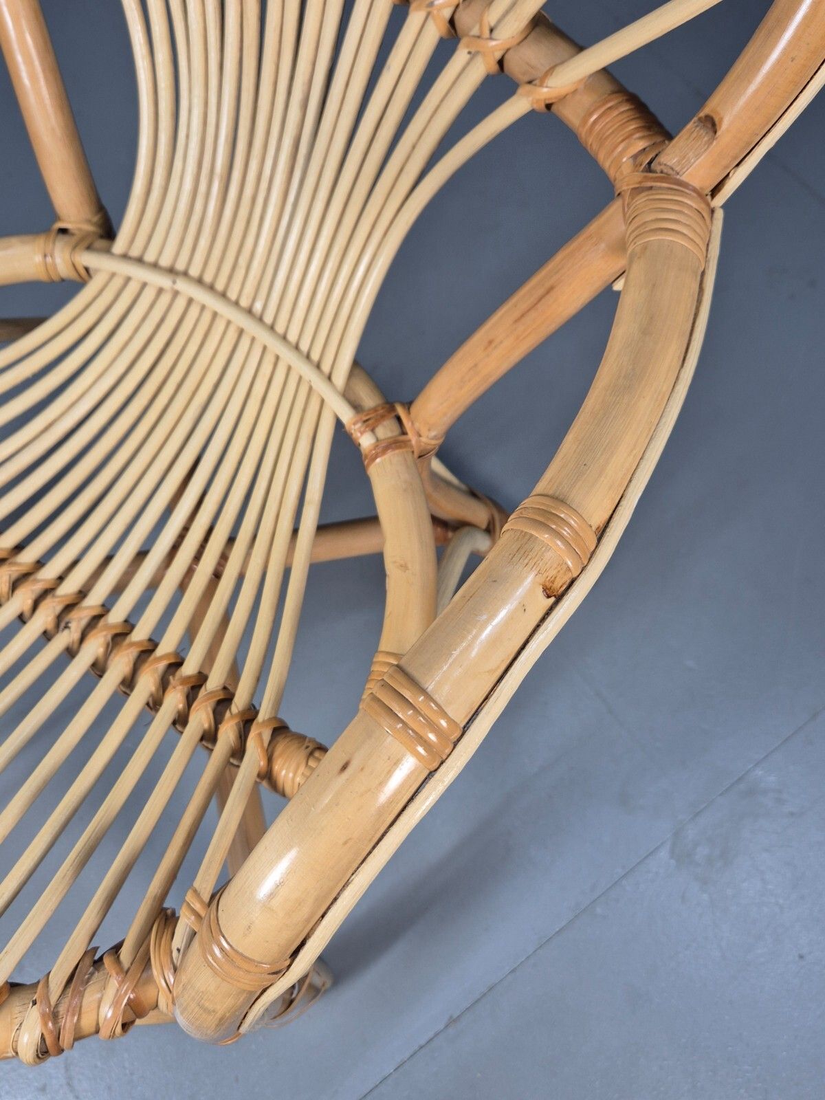 photo for sale Vintage Cane Armchair 1970s Retro Eb9687 Vber