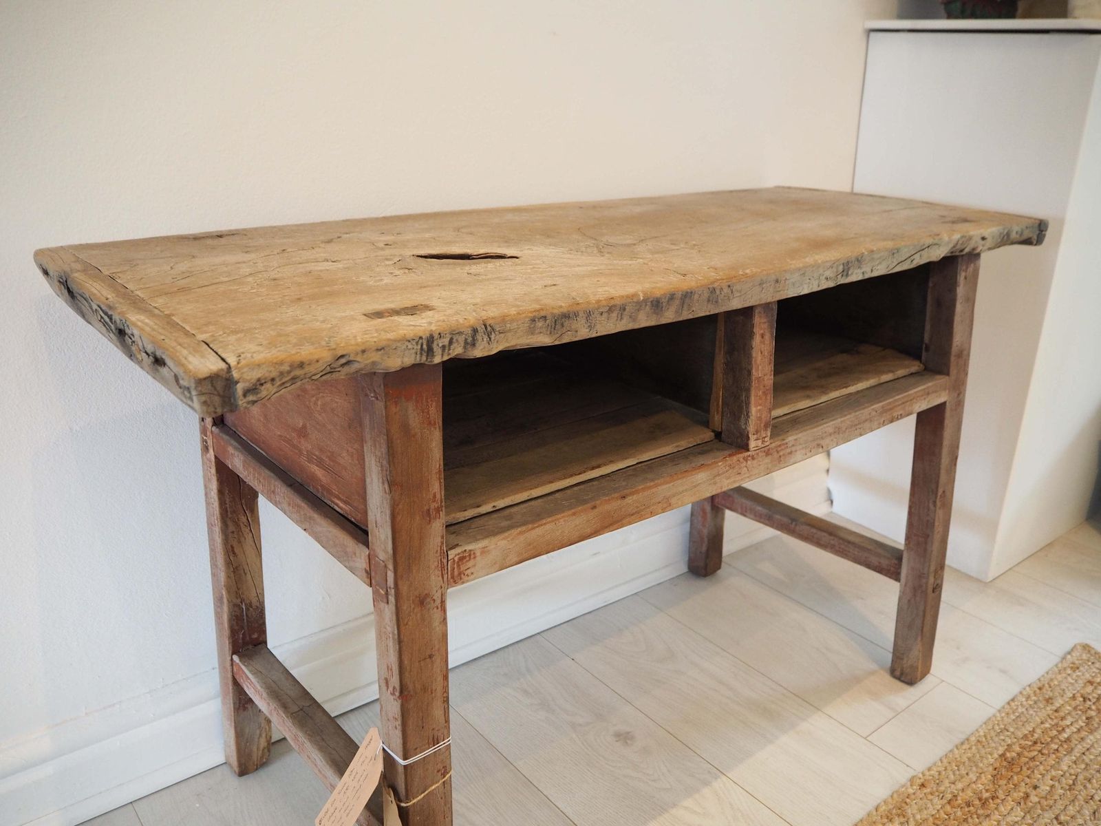 Antique Chinese Elm Wooden School Desk Circa 1850 / Original Console Table photo Furniture