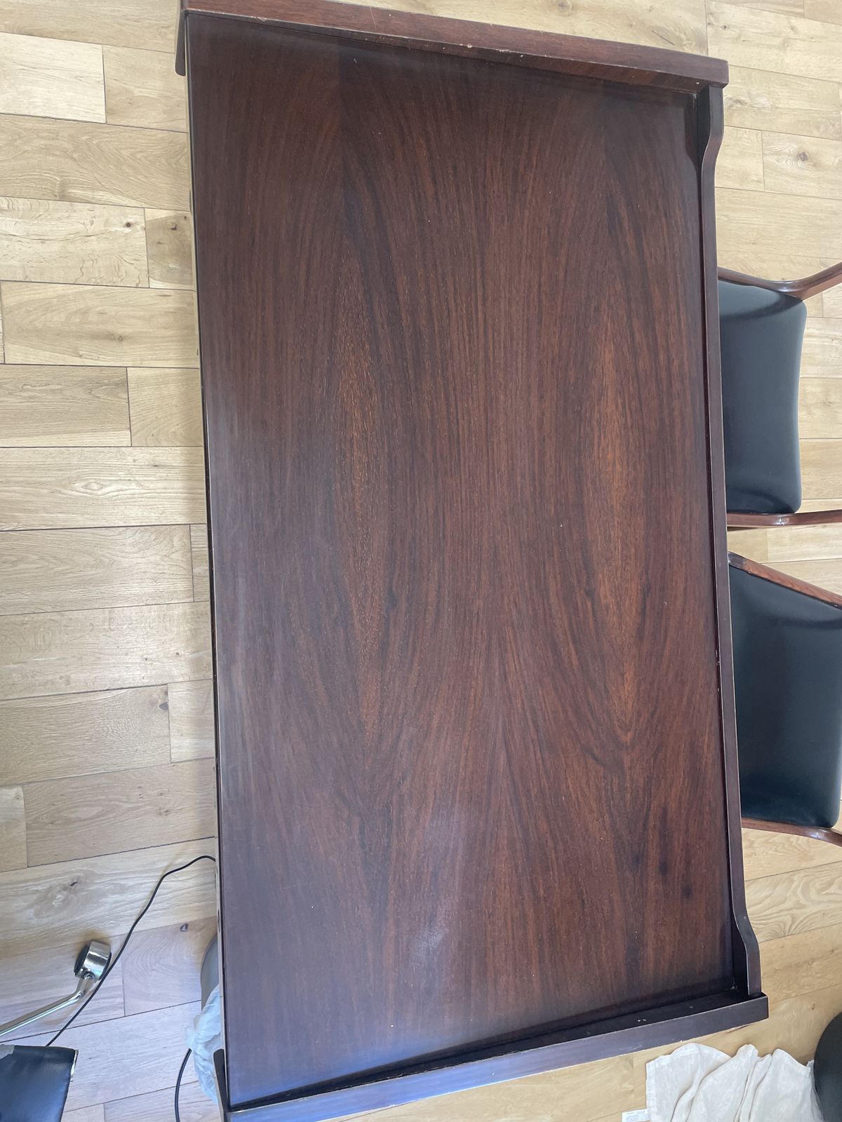 Vintage Italian Mahogany Desk, 1960s photo Furniture