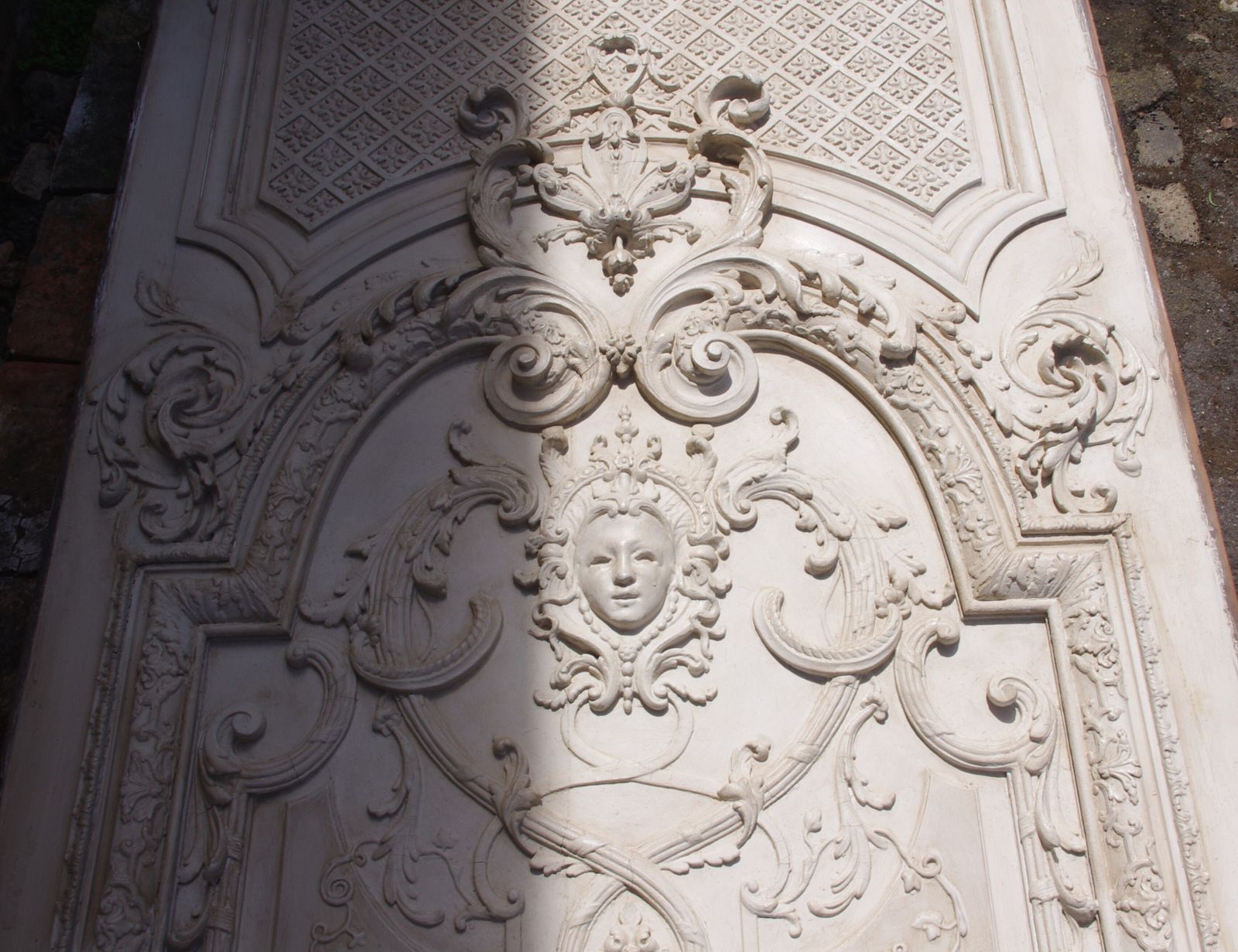 Pair Of 19th Century French Painted Decorative Boiserie Wall Panels photo vintage