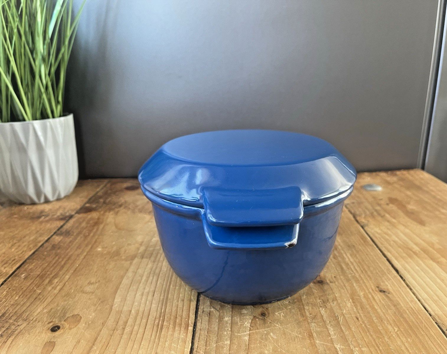 Mid Century Danish Nacco 16e Michael Lax Cast Iron Casserole Dish Dutch Oven photo vintage