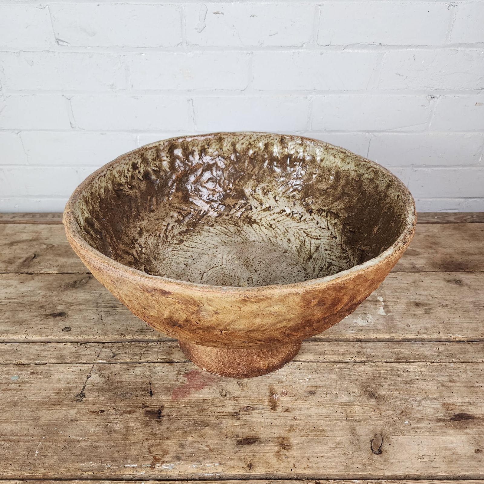 A Mid 20th Century (1973) Studio Pottery Bowl. photo furniture