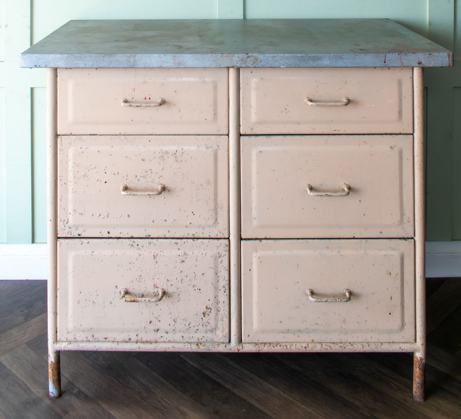 Dean Bros Nottingham Industrial 6 Drawer Medical Cabinet photo furniture