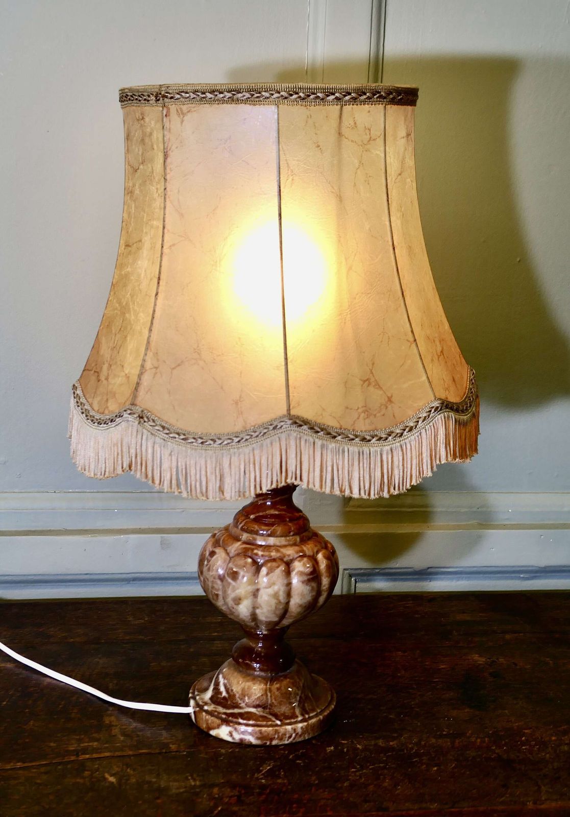 Art Deco Italian Marble Table Lamp photo furniture