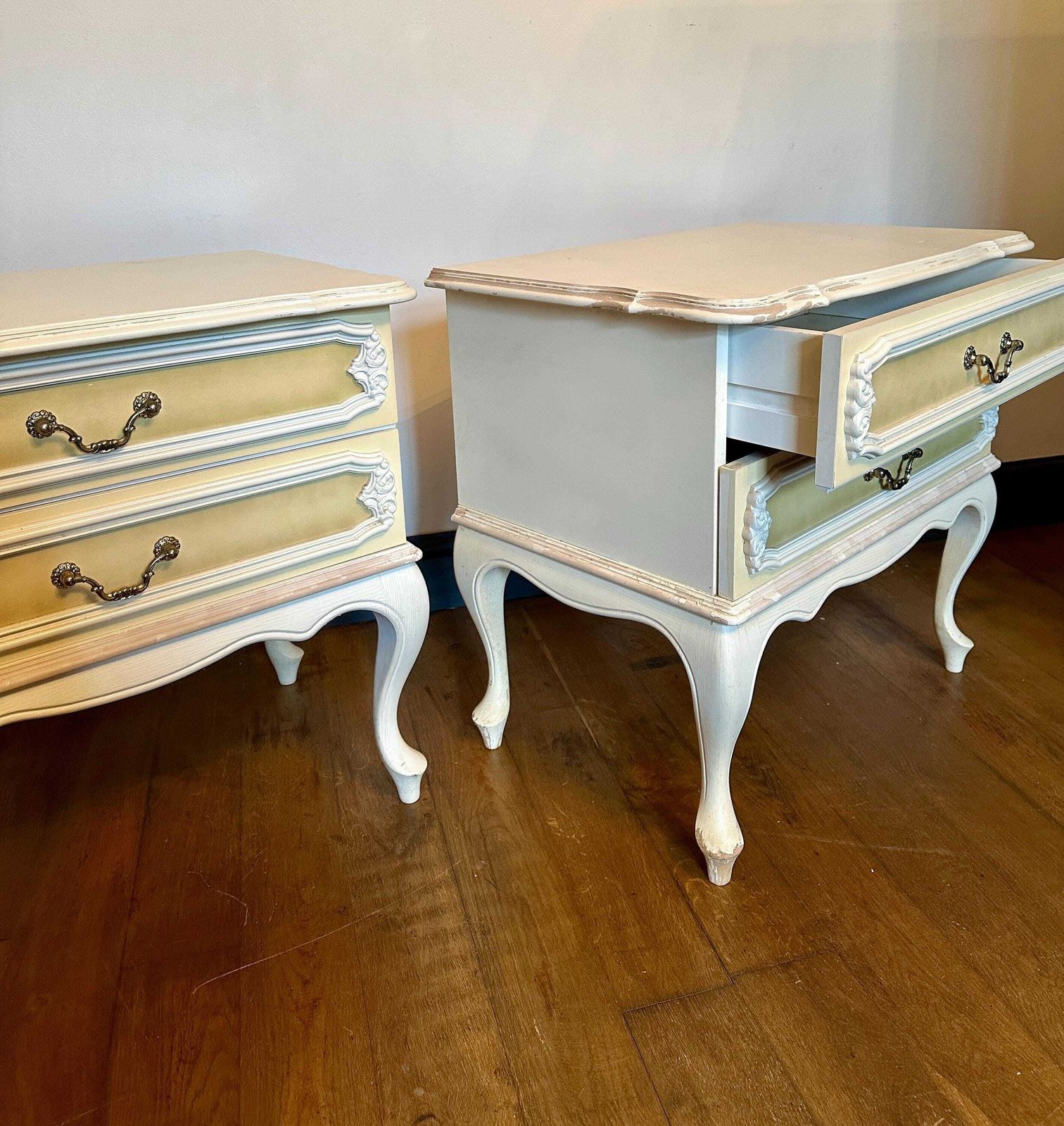 French Style Bedside Cabinets Available For Refurbishment In A Colour Of Your Choice photo Furniture