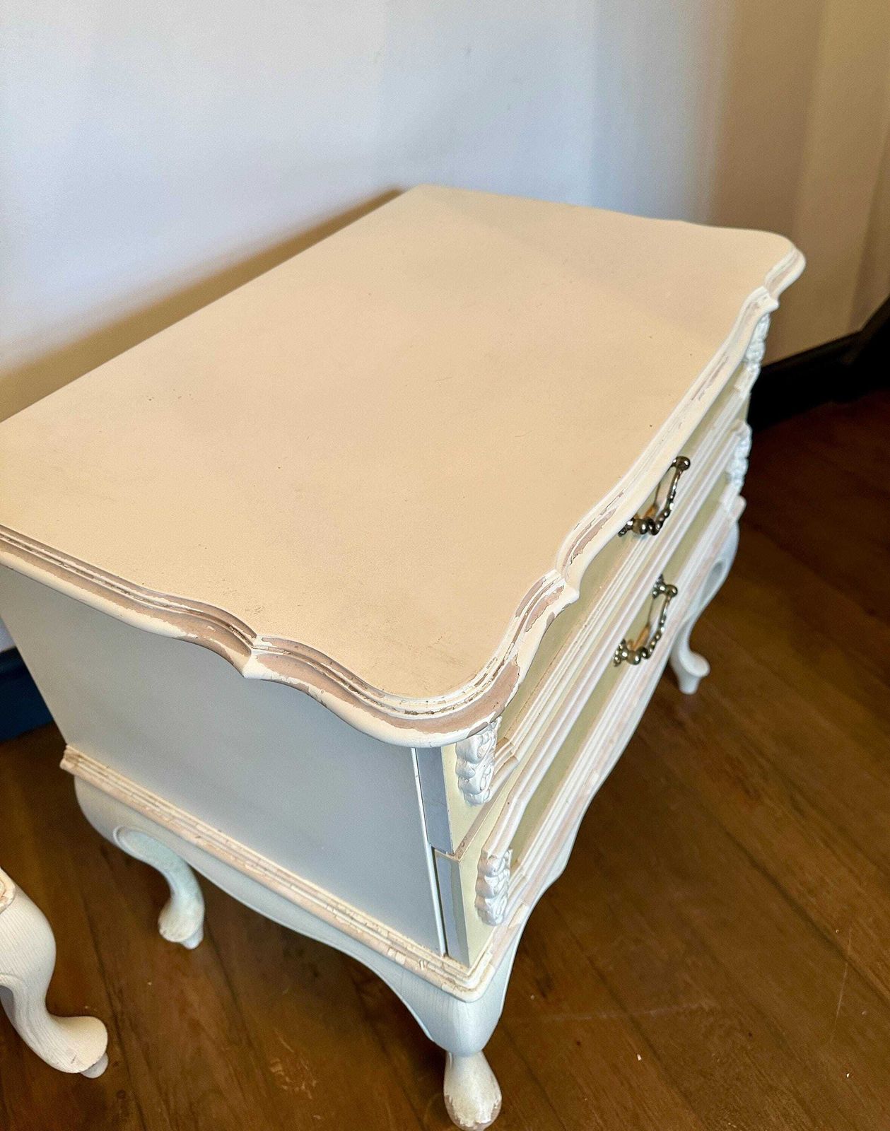 French Style Bedside Cabinets Available For Refurbishment In A Colour Of Your Choice photo 595.0