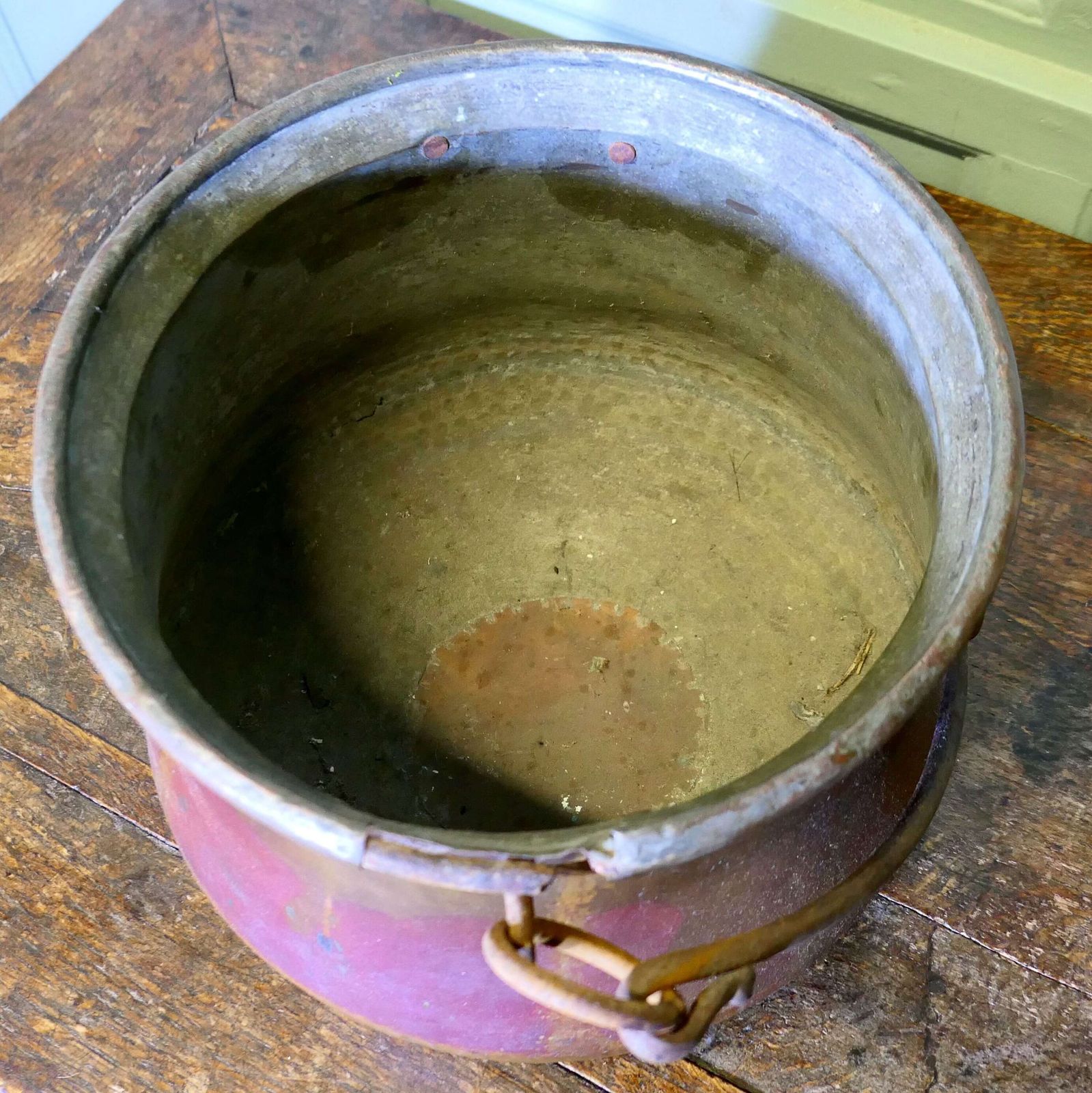 19th Century Copper Cauldron Cooking Pot photo for sale