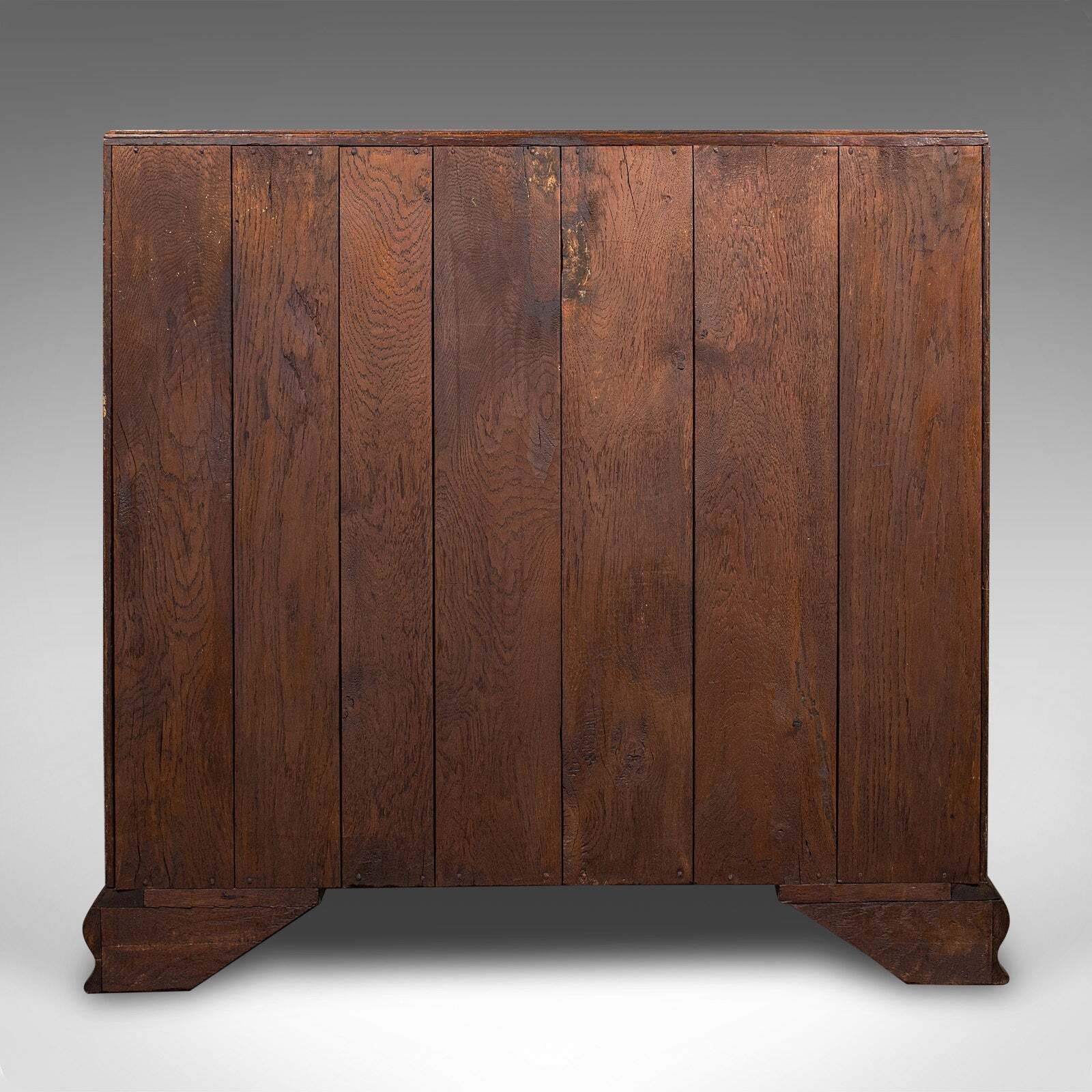 Large Antique Fall Front Bureau, English, Oak, Writing Cabinet, Georgian, C.1750 photo buy