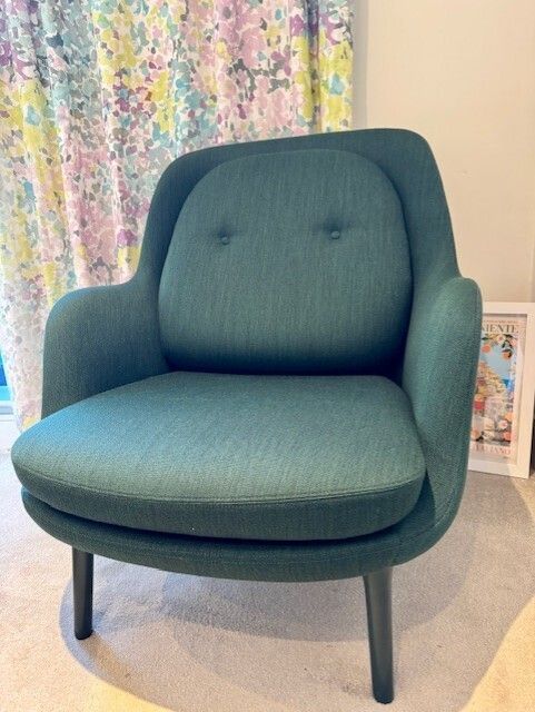 Fritz Hansen “Fri” Lounge Armchair   In Emerald Green (Two Available) photo Furniture