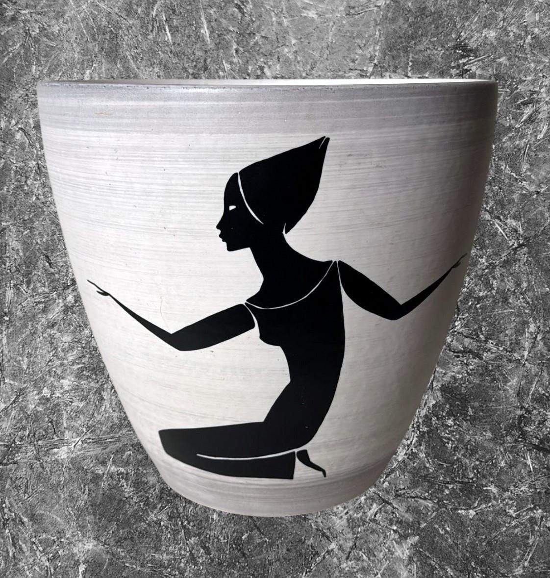 Sèvres Paul Milet  Modernist French Cachepot In Hand Painted Stoneware photo 853.0