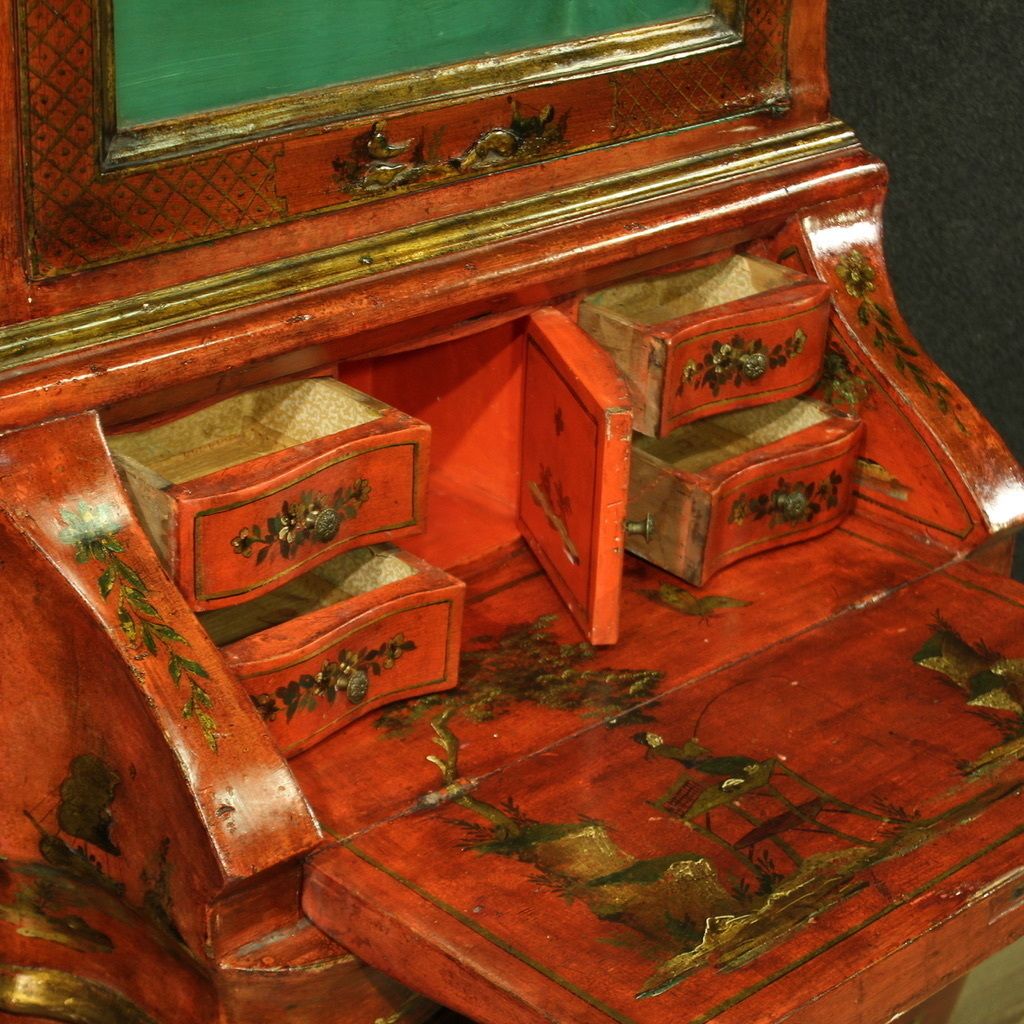 Venetian Lacquered And Gilded Chinoiserie Trumeau From 20th Century photo furniture