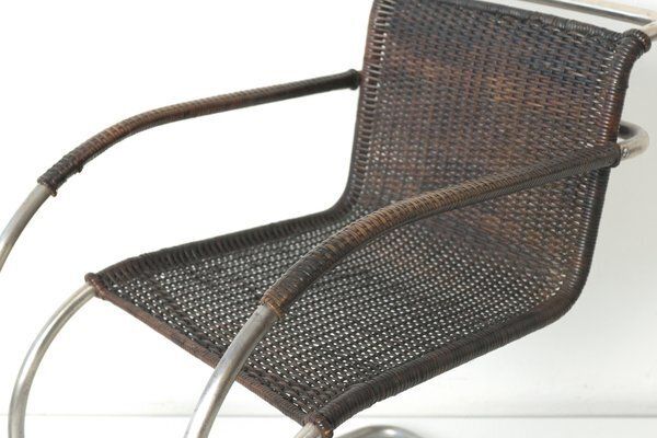 Weissenhof Mr 20 Armchair By Ludwig Mies Van Der Rohe For Berlin Metallgewerbe Josef Müller, Germany, 1927 photo buy