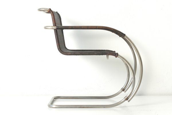photo for sale Weissenhof Mr 20 Armchair By Ludwig Mies Van Der Rohe For Berlin Metallgewerbe Josef Müller, Germany, 1927
