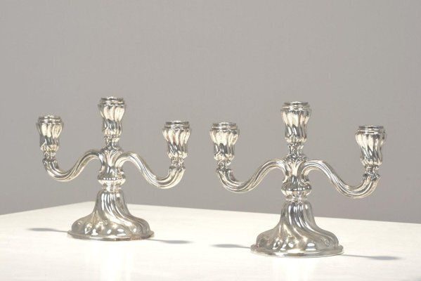 Silver 830/1000 Candelabras, Germany, 1935, Set Of 2 photo furniture