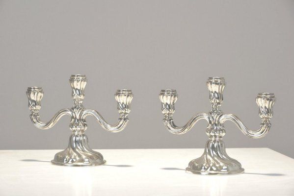 Silver 830/1000 Candelabras, Germany, 1935, Set Of 2 photo for sale