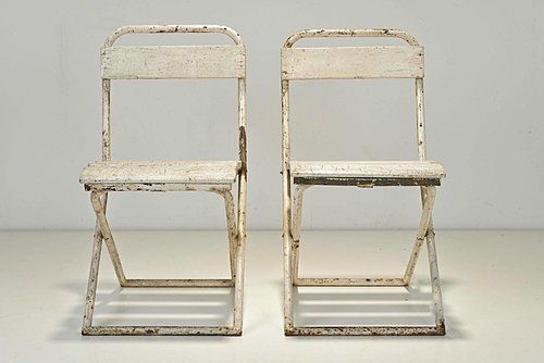 Garden Chairs In Metal By Erich Dieckmann, Germany, 1930, Set Of 2 photo furniture