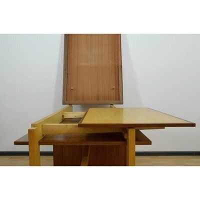 photo buy Vintage Brown Wooden Desk, Switzerland