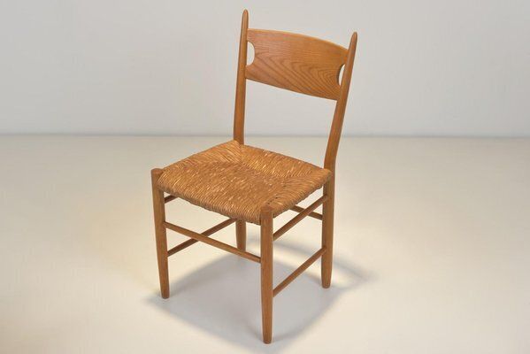 Chair Ensemble In Ash By Charlotte Perriand, 1960, Set Of 6