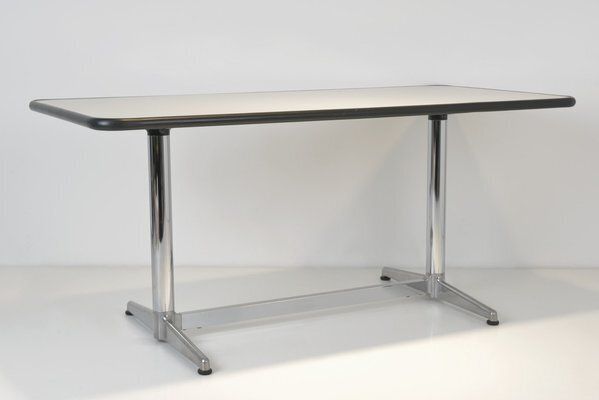 Worktable In Aluminium By Giancarlo Piretti For Mobilier International, France, 1970s photo vinterior