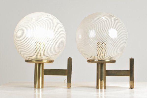 Thread Glass Filigree Wall Lights By Paolo Venini For Venini, Italy, 1940s, Set Of 2 photo vinterior