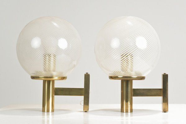 Thread Glass Filigree Wall Lights By Paolo Venini For Venini, Italy, 1940s, Set Of 2 photo buy