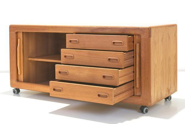 photo for sale Teak Factory Design Tv Phono Cabinet From Dyrlund, Denmark, 1975