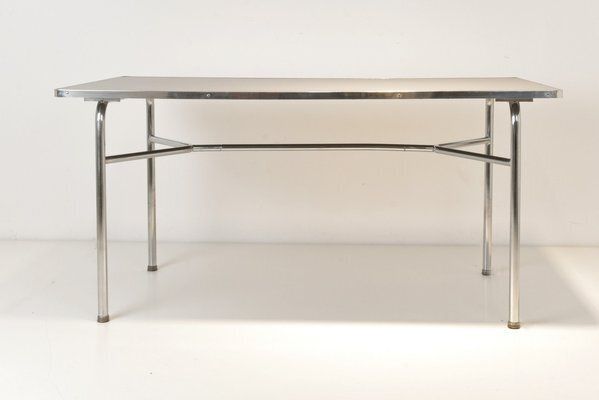 Dining Table In Steel Tube From Mauser Works Waldeck, 1950s photo furniture