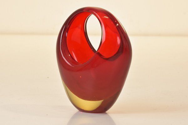 photo vinterior Sommerso Vase In Murano By Flavio Poli For Seguso, 1958